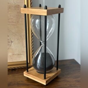 Black Sand Hourglass Timer Study room decor for office decorations